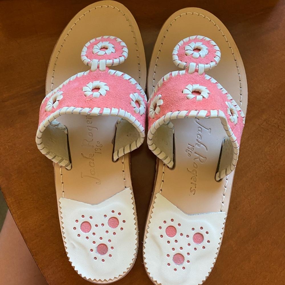 Jack Rogers Coral Ultrasuede Sandals